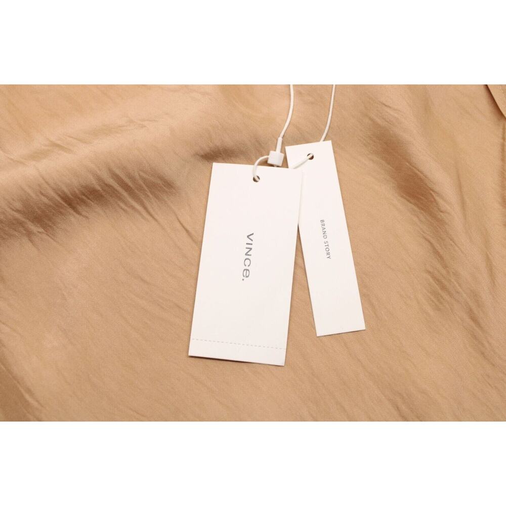 Vince NWT Women's 2XL Side Slit Satin Midi Skirt Cantaloupe Old Money - Picture 5 of 5